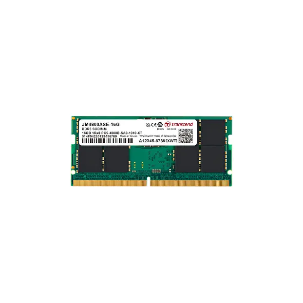 Transcend 16GB 4800MHz CL40 DDR5 Dizüstü Bilgisayar RAM