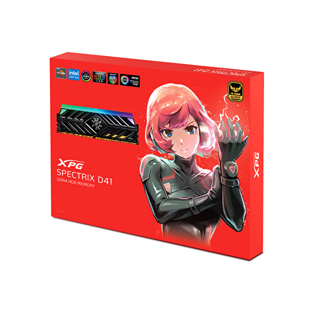 XPG Spectrix D41 RGB 8GB 3200MHz CL16 DDR4 Masaüstü Bilgisayar RAM