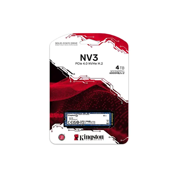 Kingston NV3 4TB 6000-5000MB/s M.2 SSD SNV3S/4000G