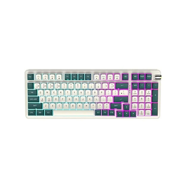 AIGO DF98 RGB Yellow Switch Beyaz/Yeşil Gaming Klavye