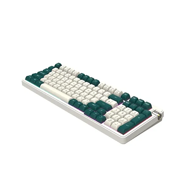AIGO DF98 RGB Yellow Switch Beyaz/Yeşil Gaming Klavye
