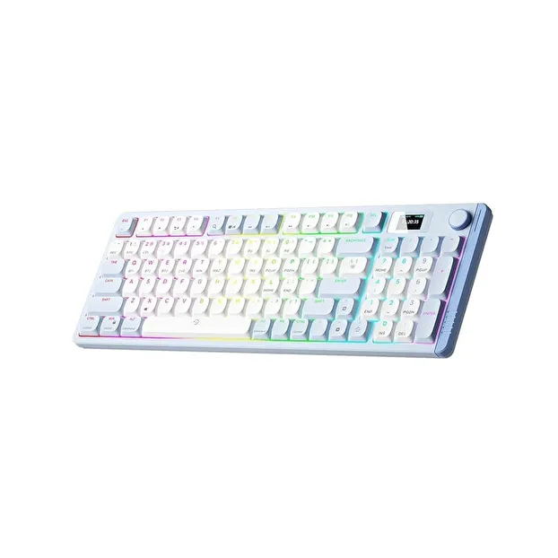 AIGO S99 RGB Red Switch Beyaz/Mavi Gaming Klavye