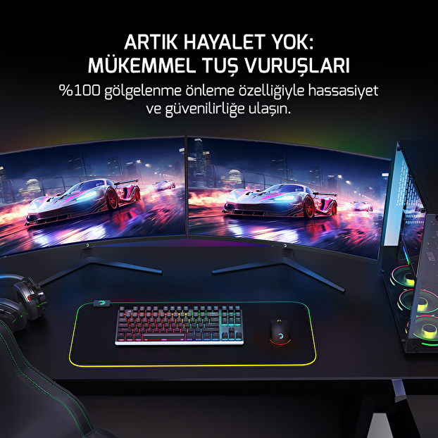 Gamepower Eva 7 RGB Blue Switch Gaming Klavye