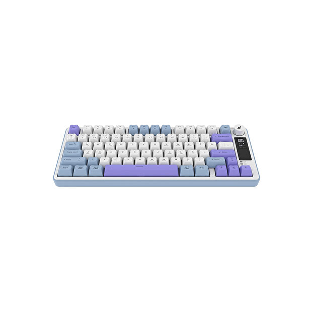Hawk Gaming HK255 Membrane LCD RGB Kablosuz Mavi Mor Gaming Klavye