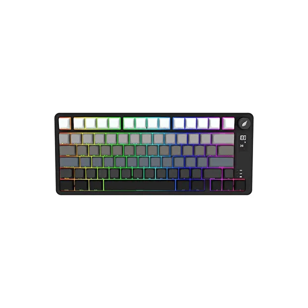 Hawk Gaming HK255 Membrane LCD RGB Kablosuz Siyah/Gradyan Gaming Klavye