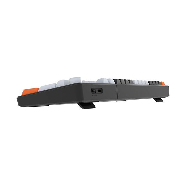 Hawk Gaming HK258 Membrane LCD RGB Kablosuz Siyah Turuncu Gaming Klavye