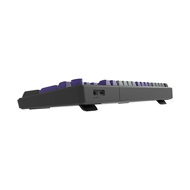 Hawk Gaming HK258 Membrane LCD RGB Kablosuz Gri Mor Gaming Klavye