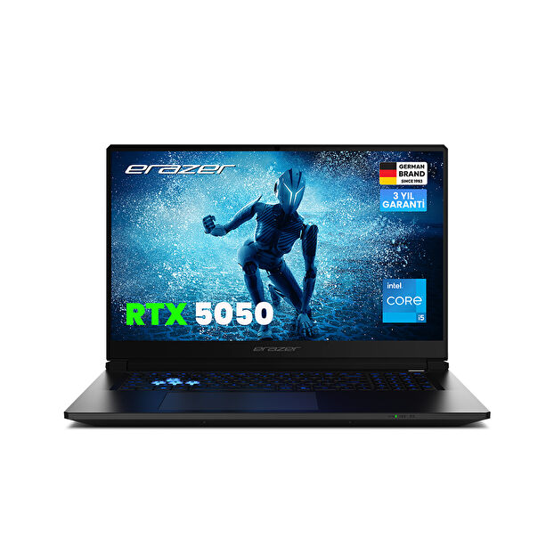 ERAZER Scout 15 E1 MD62765-R32 Intel Core i5 13420H 32GB RAM 1TB SSD RTX5050 15.6" 144Hz FHD Win11H Oyuncu Laptop