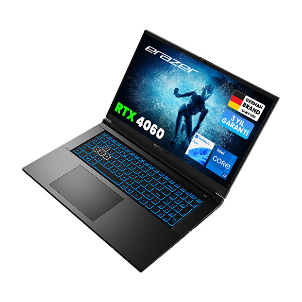 ERAZER Defender P50i MD62643 Intel Core i7-12650H 16GB RAM 1TB SSD RTX4060 17" Full HD 144Hz W11H Oyuncu Laptop
