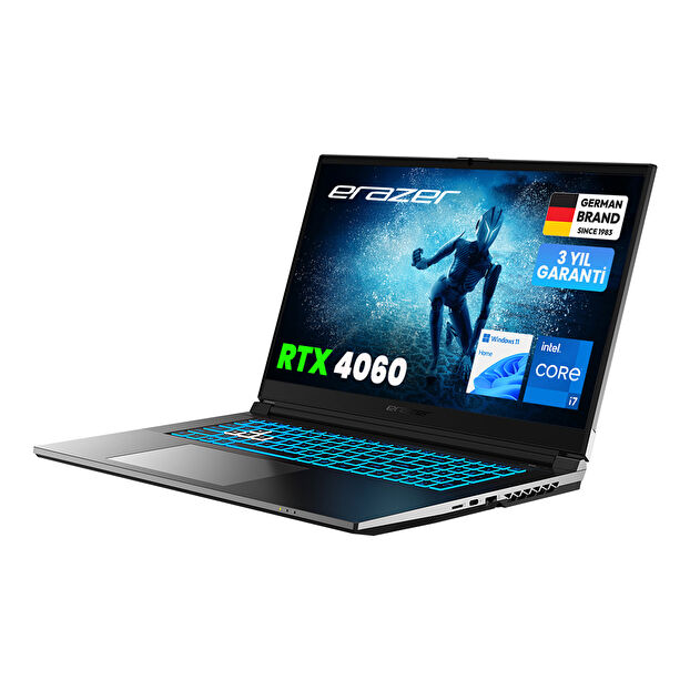 ERAZER Defender P50i MD62643 Intel Core i7-12650H 16GB RAM 1TB SSD RTX4060 17" Full HD 144Hz W11H Oyuncu Laptop