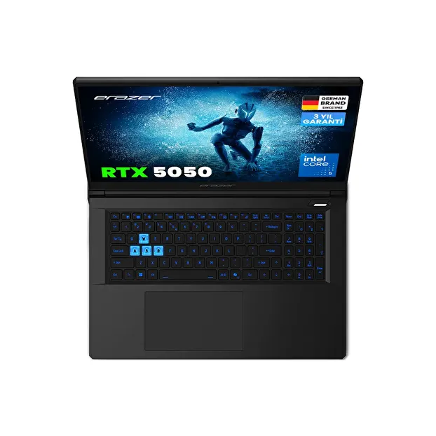 ERAZER Scout 17 E1 MD600006 Intel Ultra 5 210H 16GB RAM 1TB SSD RTX5050 17" FHD FreeDOS Oyuncu Laptop