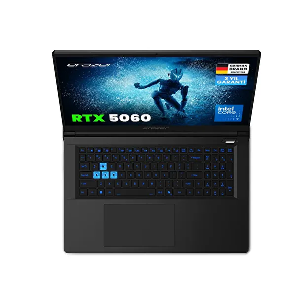 ERAZER Defender 17 P1 MD600008 Intel Core 7 240H 32GB RAM 2TB SSD RTX5060 17.3" 144Hz FHD FreeDOS Oyuncu Laptop