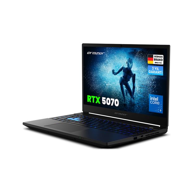 ERAZER Deputy 15 P1 MD600005 Intel Core 9 270H 32GB RAM 2TB SSD RTX5070 15.6" 144Hz FHD FreeDOS Oyuncu Laptop