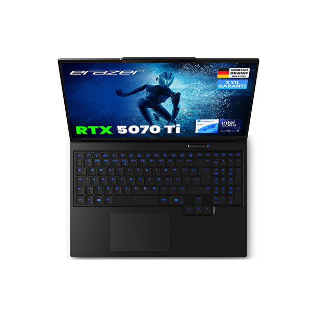 ERAZER Major 16 X1 MD62735 Intel Ultra 9 275HX 32GB RAM 2TB SSD RTX5070Ti 16" 300Hz QHD+ W11H Oyuncu Laptop