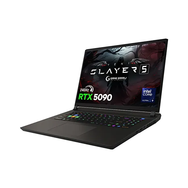 Game Garaj Slayer5 9XL-5090 Intel Ultra 9 275HX RTX5090 17" QHD+ FreeDos 240Hz Oyuncu Laptop