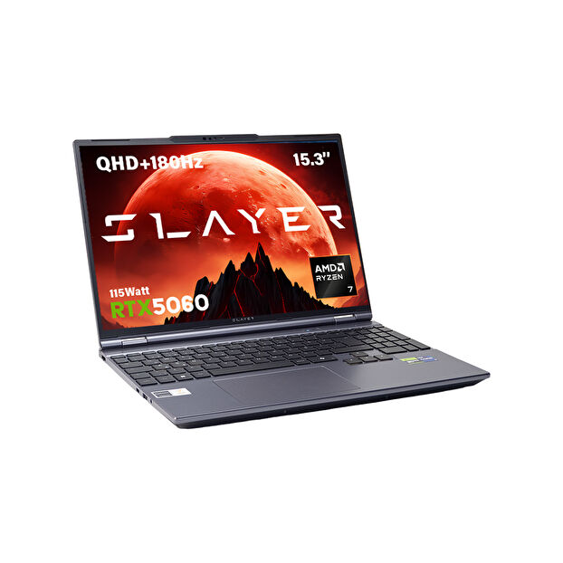 Game Garaj Slayer R7T2-5060 AMD Ryzen 7 255 RTX5060 15.3" QHD+ 180Hz FreeDos Oyuncu Laptop