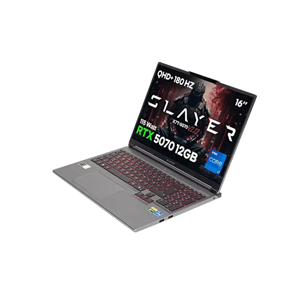 Game Garaj Slayer X7T-5070 V2.12 Intel Core i7 14650HX RTX5070 12GB 16" 180Hz QHD+ FreeDOS Oyuncu Laptop