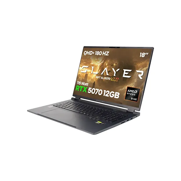 Game Garaj Slayer R9T XL-5070 V2.12 AMD Ryzen 9 8945HX RTX5070 12GB 18" 180Hz QHD+ FreeDOS Oyuncu Laptop