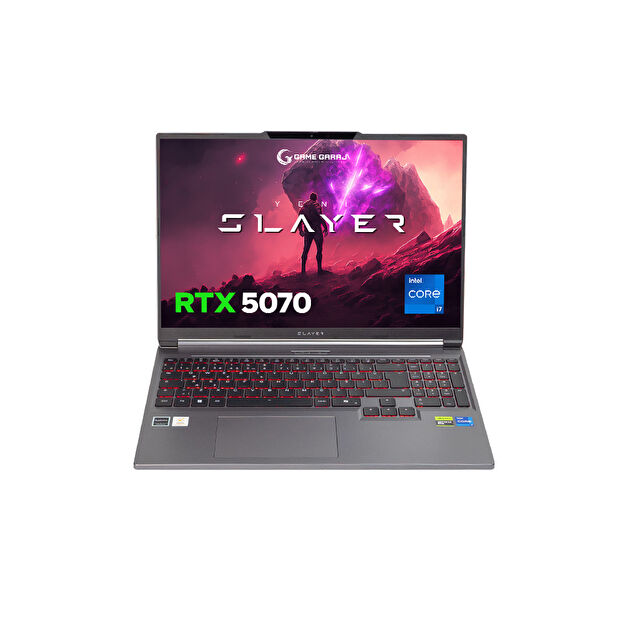 Game Garaj Slayer X7T-5070 Intel Core i7 14650HX 16GB RAM 500GB SSD RTX5070 16" QHD+ 180Hz IPS FreeDOS Oyuncu Laptop