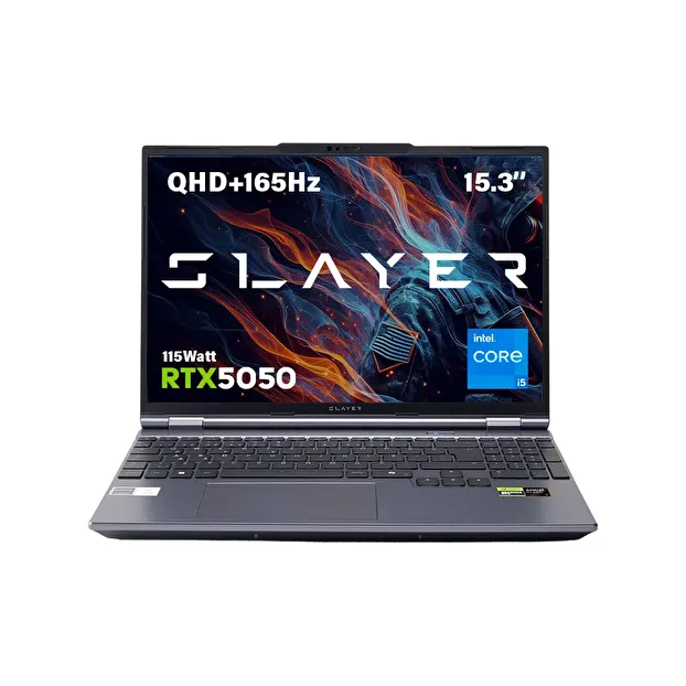 Game Garaj Slayer X5T2-5050 Intel Core i5 14450HX RTX5050 15.3" 165Hz QHD+ FreeDos Oyuncu Laptop